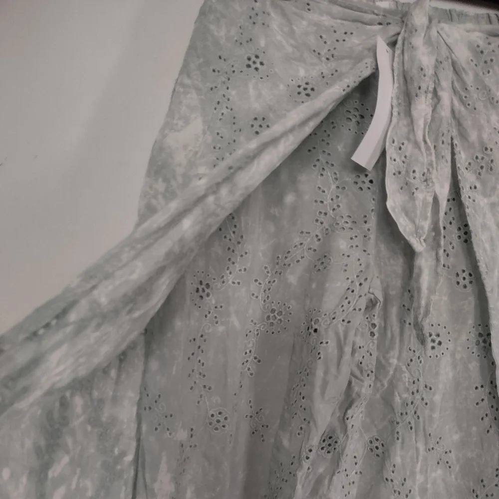 Young Fabulous & Broke Mint Eyelet Wide Leg Pants - Picture 6 of 12